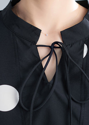 Polk Dot Print Plus Size Women Dress Summer Casual Loose Dresses