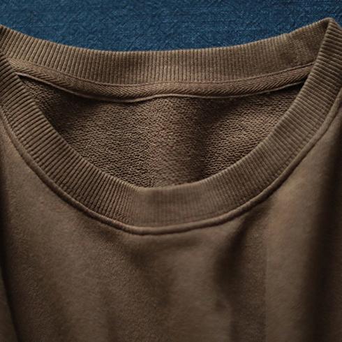 vintage black fall dress Loose fitting cotton cotton dress prints Fine side open autumn dress