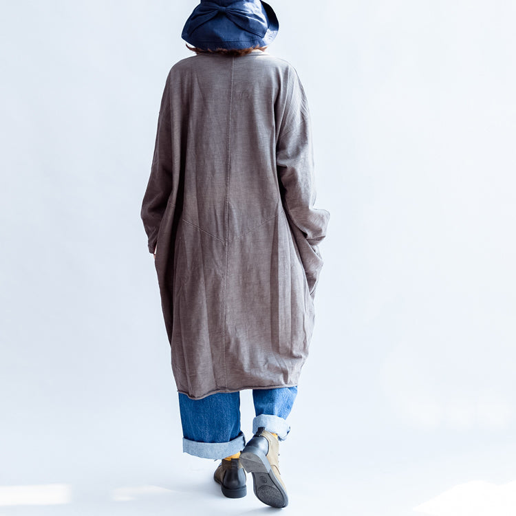 2025 gray cartoon print cotton cardigans plus size casual big coats