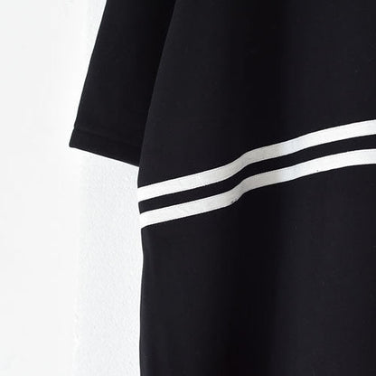 2025 winter black thick cotton sweat dresses plus size winter dress warm velour inside