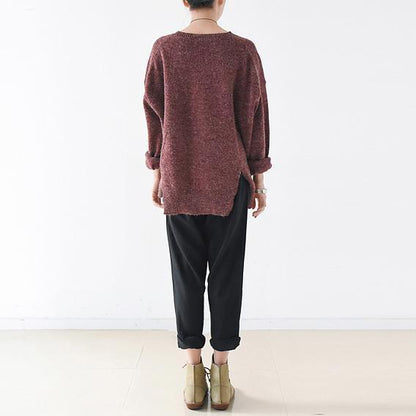 2025 winter short knit sweaters oversize pullover cotton sweaters