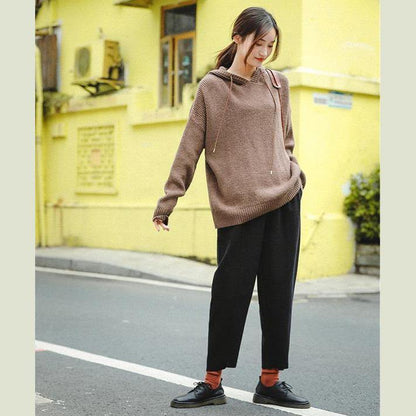 2019 Cute Loose Hoodie Sweater Fleece Women Casual Tops - SooLinen