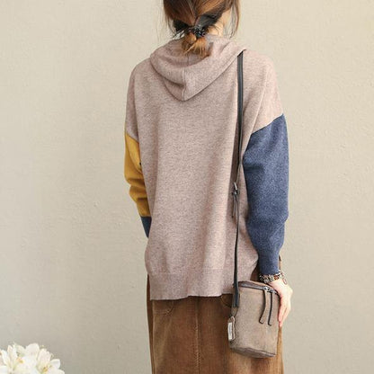 2018 New Vintage Hoodie Loose Sweater Women Casual Tops - SooLinen