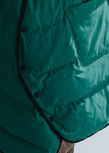 2025 black cotton jacket trendy plus size stand collar zippered Warm pockets thick winter cotton coats