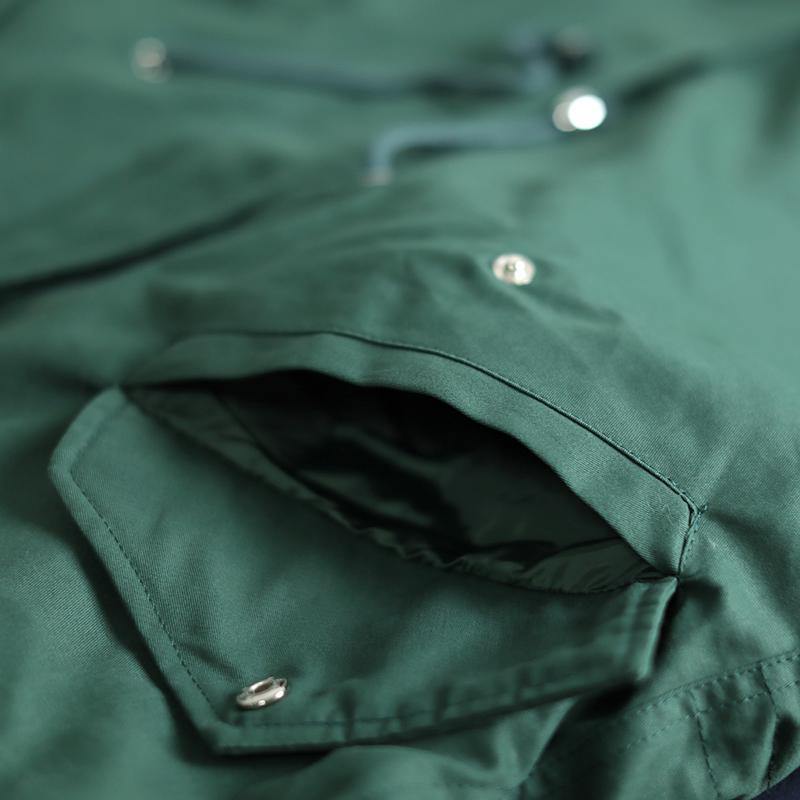 2018 new black Winter Fashion oversize hooded fur collar down jacket fine drawstring pockets down overcoat - SooLinen