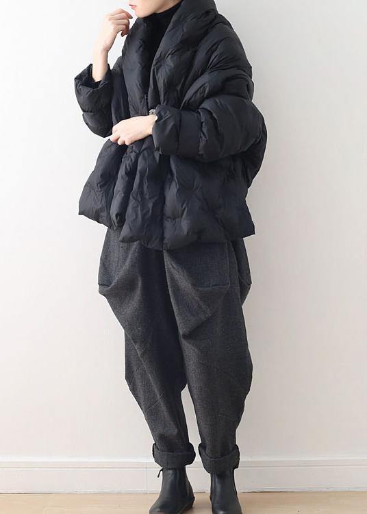 2021 women short loose large size down cotton concealed buckle thin cotton padded coat - SooLinen