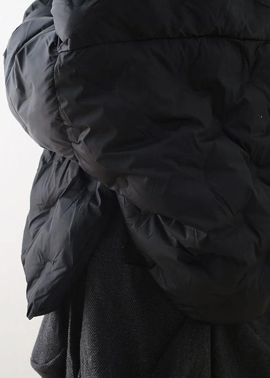 2021 women short loose large size down cotton concealed buckle thin cotton padded coat - SooLinen