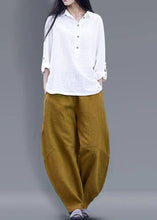 Load image into Gallery viewer, Beautiful harem pants cotton Boho Work Outfits burgundy long pants