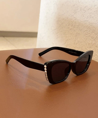 2025 New Chic White Nail Bead Sunglasses