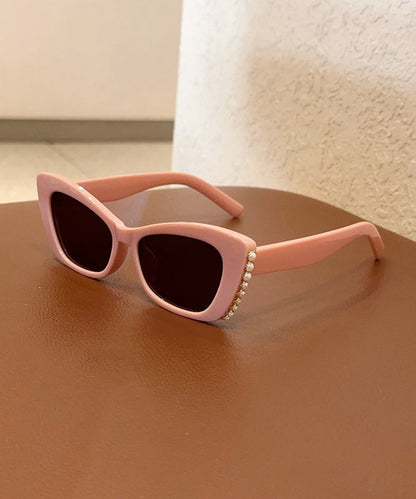 2025 New Chic White Nail Bead Sunglasses