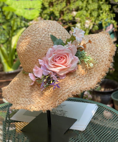 2025 New Floral Sunscreen Sunshade Big Brimmed Beach Hat