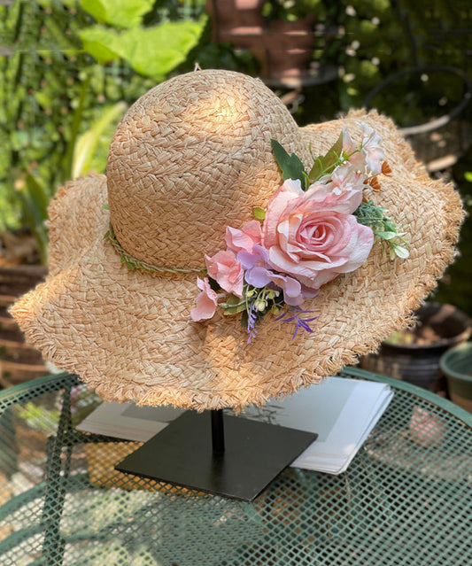 2025 New Floral Sunscreen Sunshade Big Brimmed Beach Hat