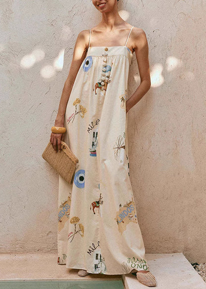 2025 New Sexy Camisole Casual Vacation Style Long Dress Summer
