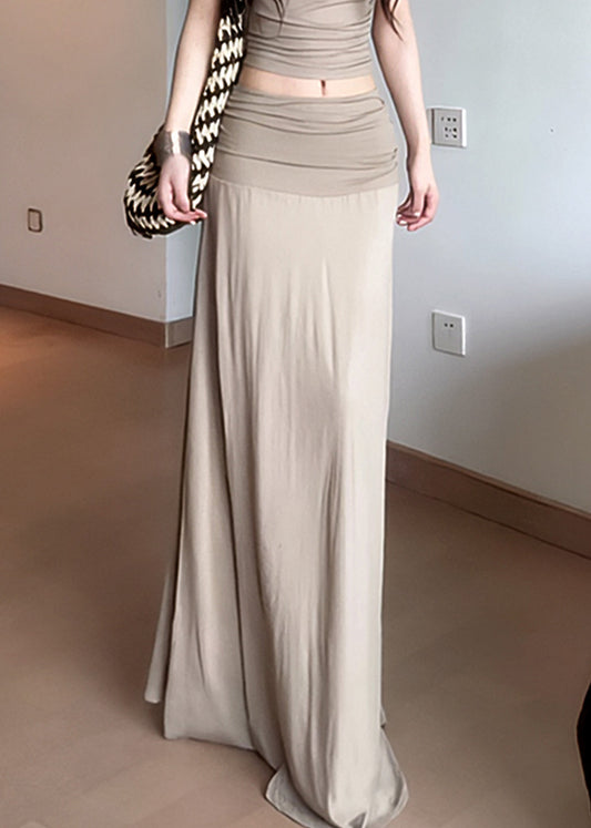 2025 Summer New Elegant Draping Pleated Slim Skirt