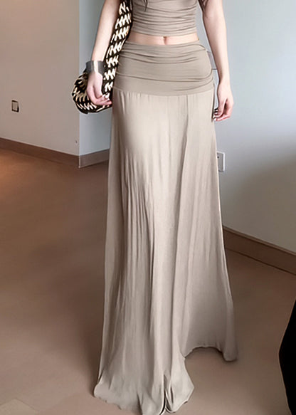 2025 Summer New Elegant Draping Pleated Slim Skirt