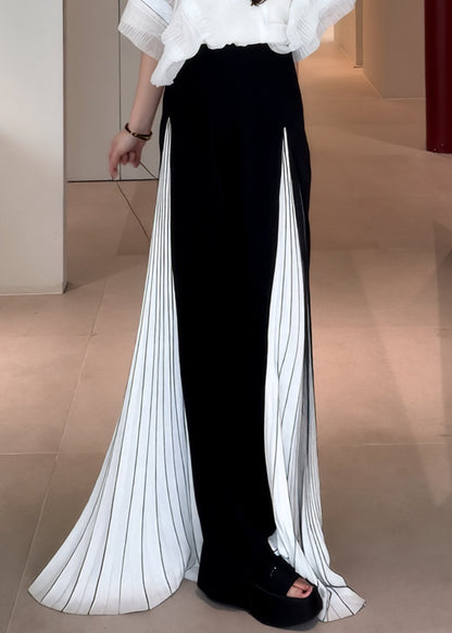 2025 Summer New French Splicing Wide Leg Pants