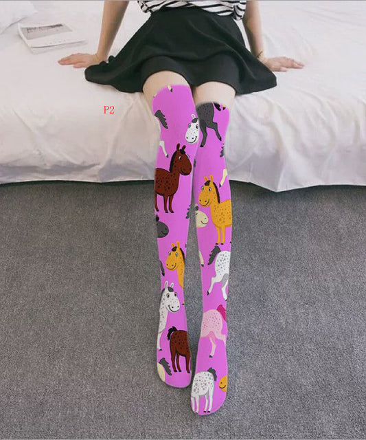 2026 Korean Cute Anti Slip Knee High Socks Long Tube Socks