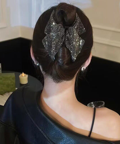 2026 New Black Alloy Zircon Hairpin