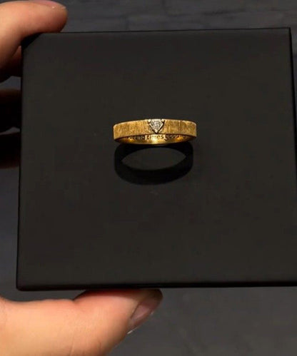 2026 New Gold Sterling Silver Overgild Zircon Graphic Rings