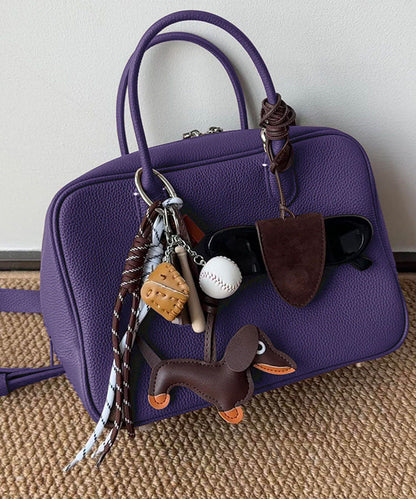 2026 New Purple Faux Leather Tote Bag