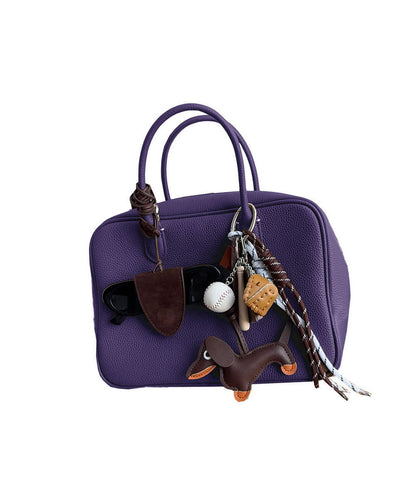 2026 New Purple Faux Leather Tote Bag