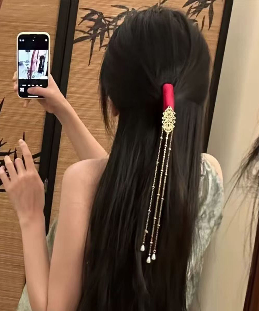 2026 New Red Tassel Chinese Style Hairpin