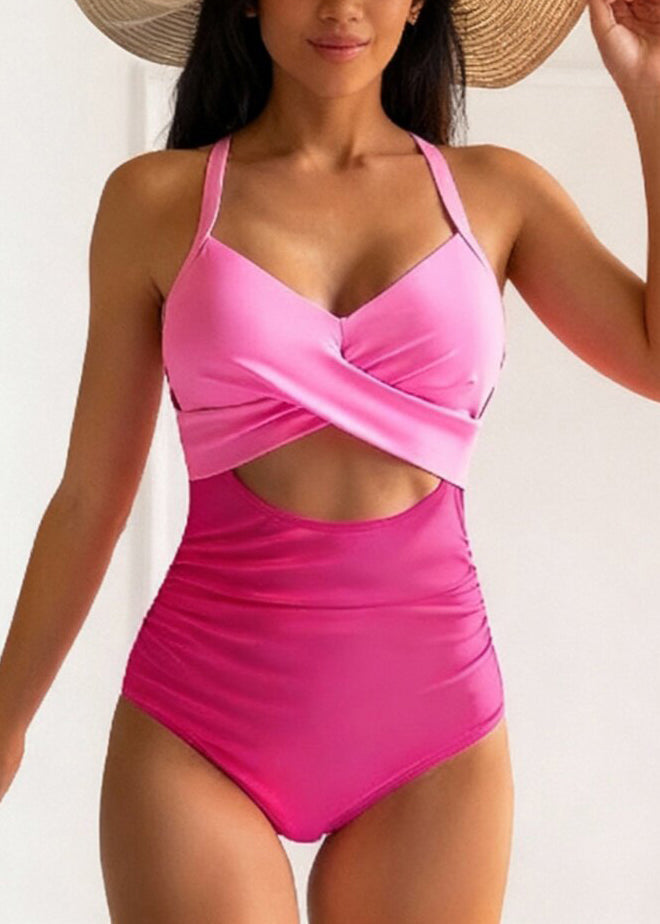 2026 New Sexy Hollow Out Plus Size Bodysuit Swimsuit