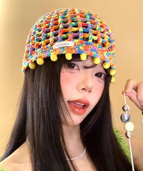 2026 New Thin Breathable Hollow Out Knitted Boonie Hat