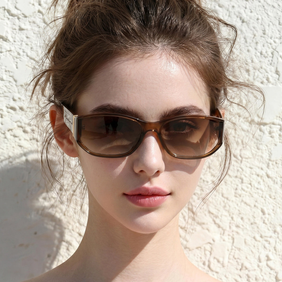 2026 New UV Resistant Retro Brown Sunglasses