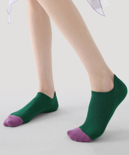 2026 Summer Breathable Color Blocking Versatile Boat Socks