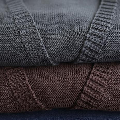 Aesthetic chocolate casual v neck sleeveless knit outwear - SooLinen