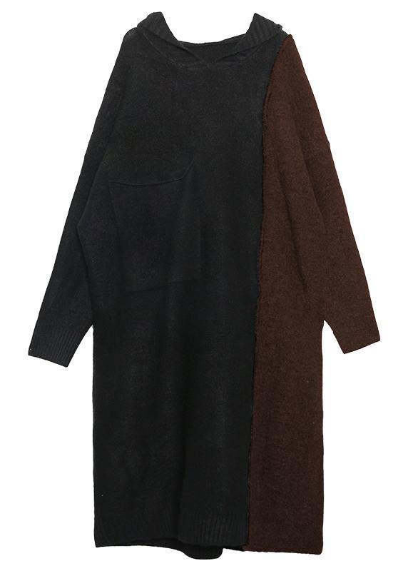 Aesthetic winter Sweater patchwork Aesthetic Vintage gray knitwear - SooLinen