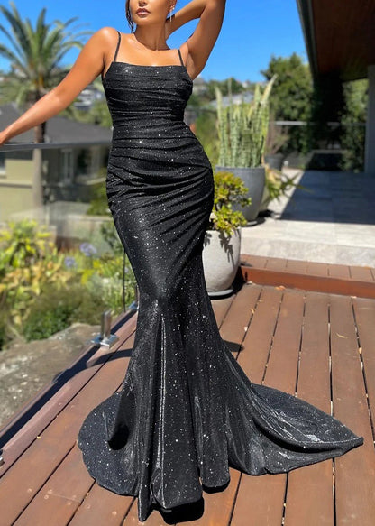 American Style Champagne Backless Spaghetti Strap Dress Sleeveless