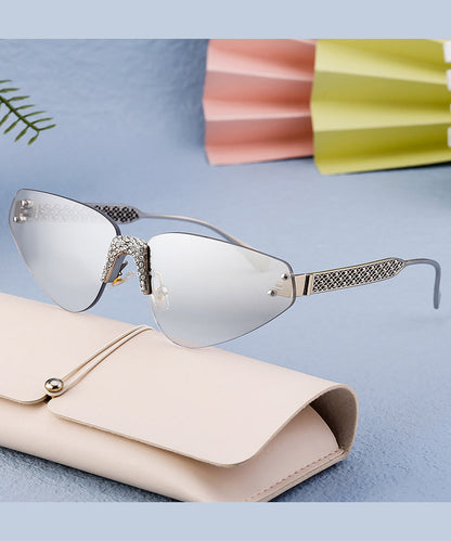 American Style Diamond Studded Frameless Sunglasses