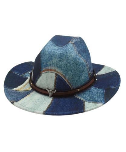 American Style Royal Blue Versatile Cowboy Hat