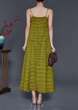Load image into Gallery viewer, Army Green Chiffon Summer Beach Dress Tasseled Summer