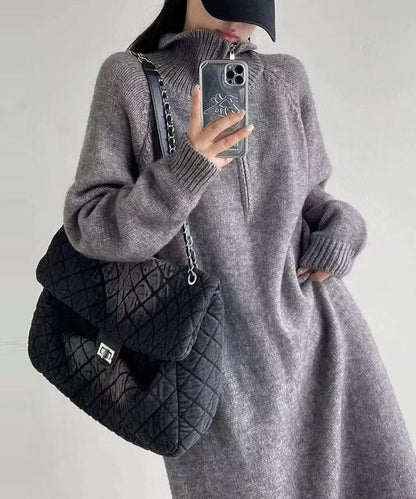 Art Gradient Black Plaid Large Capacity Fine Cotton Filled Flap Bag