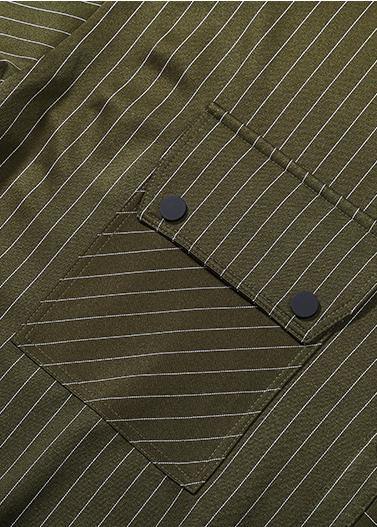 Autumn Asymmetrical Shirt Dress Long Sleeve Striped Sashes Ladies Stylish Robe - SooLinen