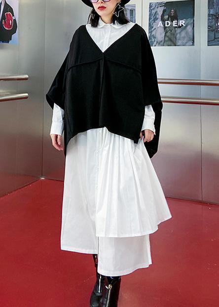 Autumn suit fashion temperament large size western style dress vest two-piece - SooLinen