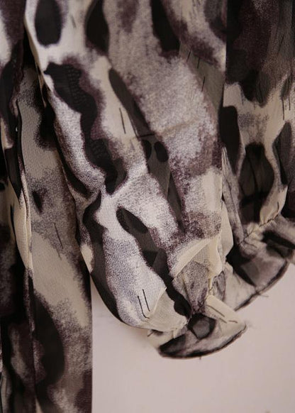 Beach Leopard chiffon Robes plus size Fashion Ideas A line skirts Love spring Dresses - SooLinen