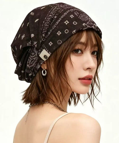 Beautiful Brown Tie Dye Cotton Bonnie Hat