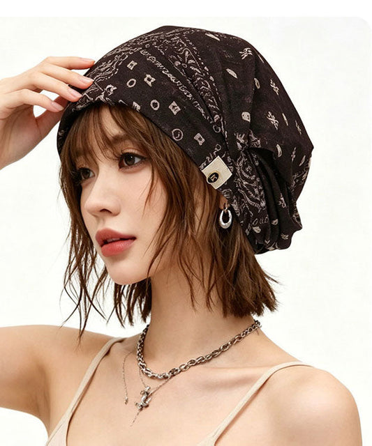 Beautiful Brown Tie Dye Cotton Bonnie Hat