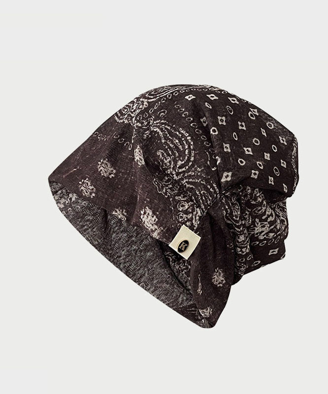 Beautiful Brown Tie Dye Cotton Bonnie Hat