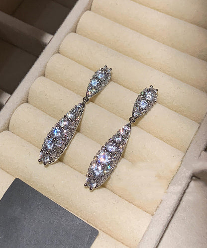 Beautiful High Quality Sparkling Zircon Drop Earrings