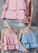 Load image into Gallery viewer, Beautiful Pink Butterfly Cotton Spaghetti Strap Top Summer