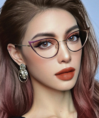 Beautiful Purple Metal Full Frame Reading Glasses