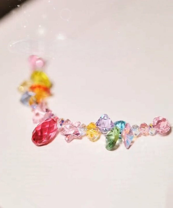 Beautiful Rainbow Alloy Crystal Pendant Necklace