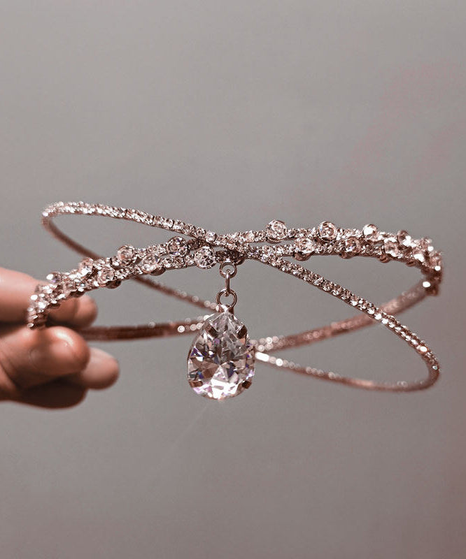 Beautiful Silvery Sparkling Zircon Choker