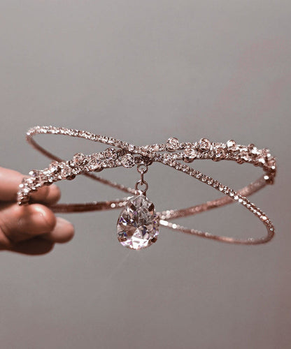 Beautiful Silvery Sparkling Zircon Choker