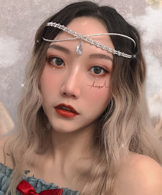 Beautiful Silvery Sparkling Zircon Choker